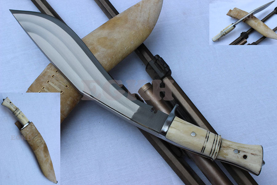 12″ Traditional 3 Chiras Historic Guard Handle Kukri