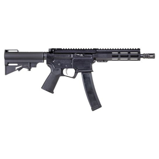 PSA ARV 8" 9MM 1/10 GX Lightweight HEX M-Lok MOE EPT Har-15 Pistol, Black