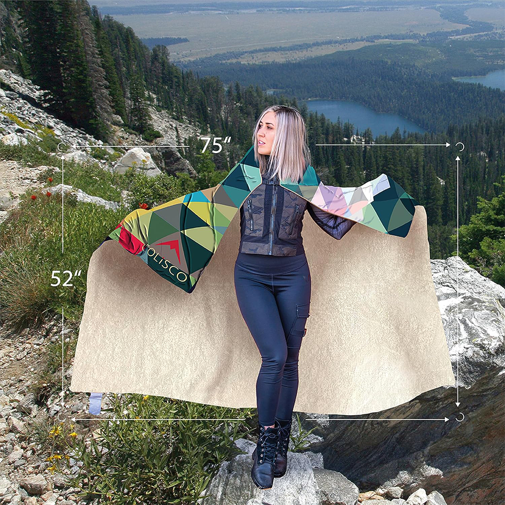 COLISCO Bear Horizon Sherpa Eco-Performance Blanket-52"x75"