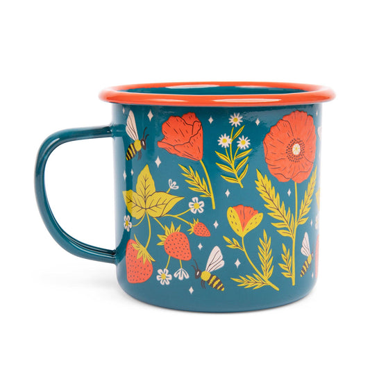 Enamel Coffee Mug | Garden Buzz