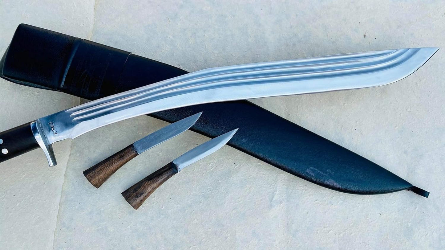 Hand Forged Full Tang Kukri – 21″ Traditional Sirupate 3 Fuller