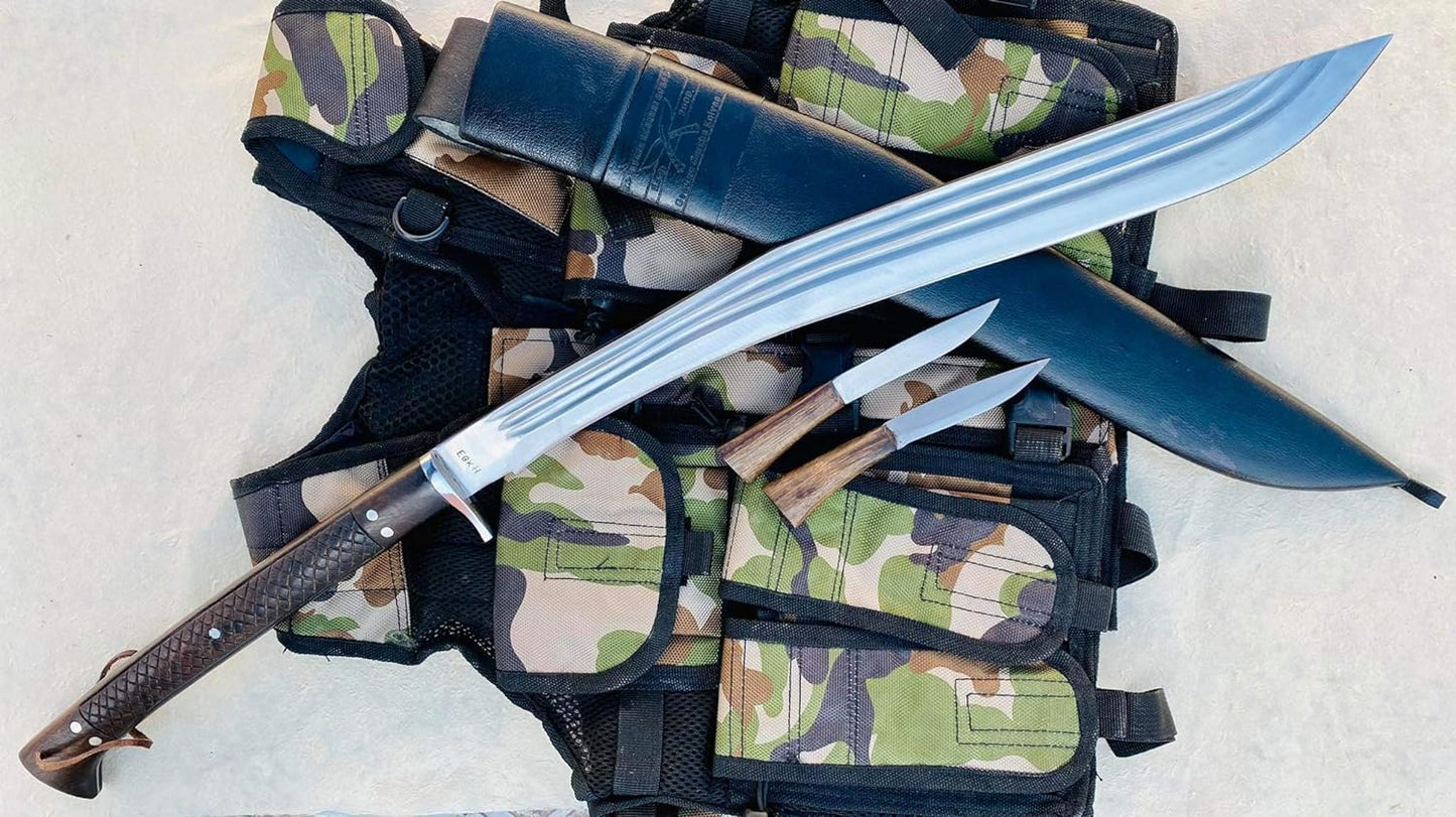 Hand Forged Full Tang Kukri – 21″ Traditional Sirupate 3 Fuller