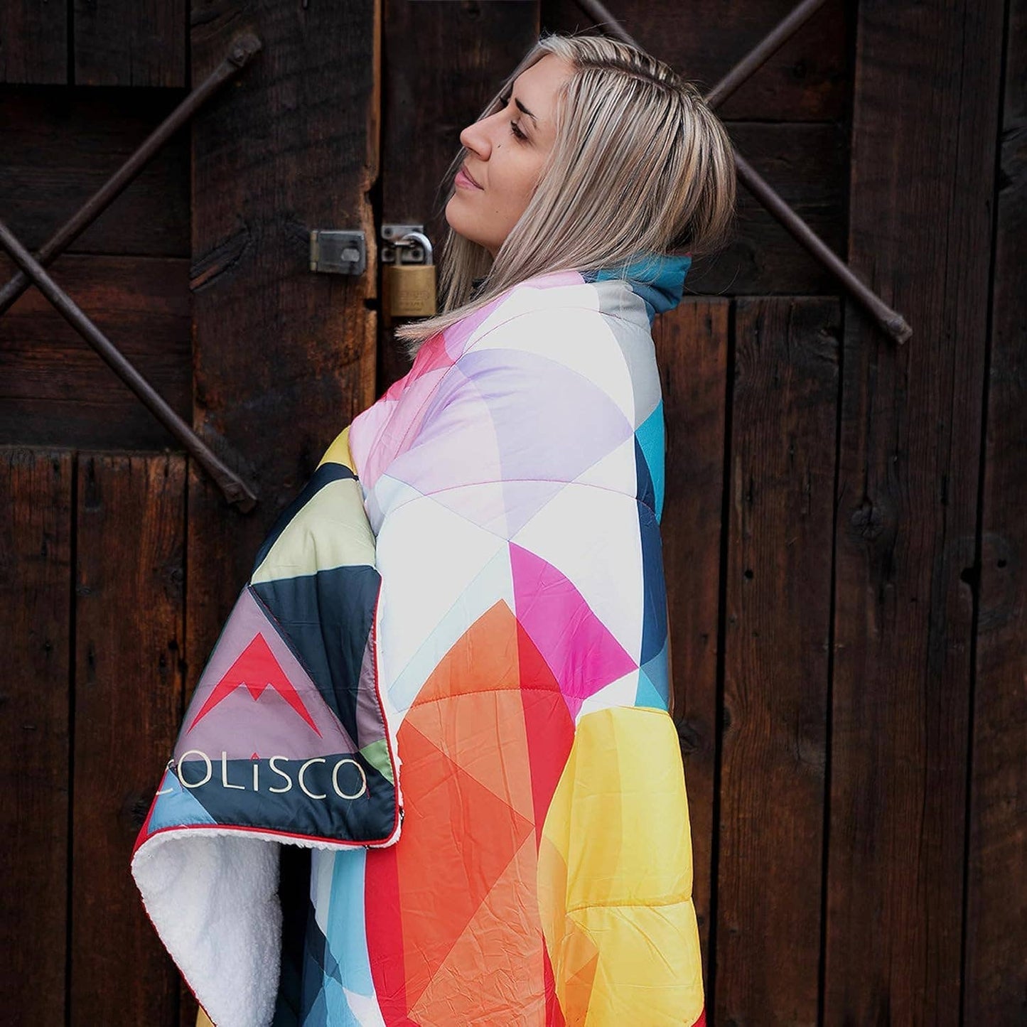 COLISCO Bear Horizon Sherpa Eco-Performance Blanket-52"x75"