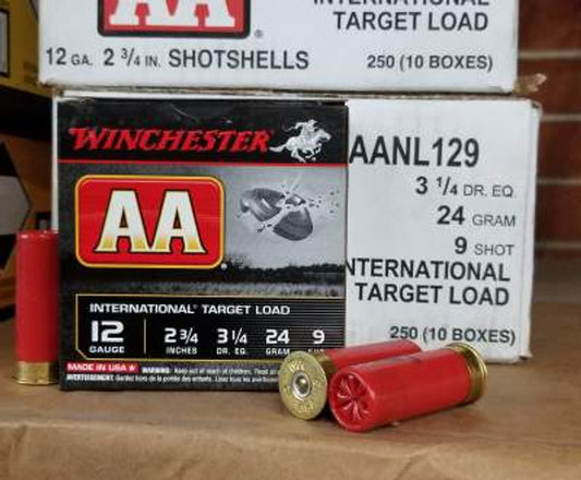 Winchester 12 Gauge AA InterNational Target Ammunition AANL129 2-3/4" 7/8oz #9