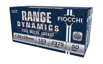 Fiocchi Ammunition, Fiocchi Rifle, 7.62X39, 123 Grain, Full Metal Jacket, 50 Round Box