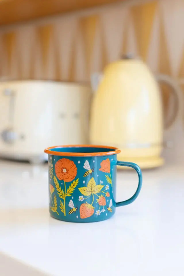 Enamel Coffee Mug | Garden Buzz