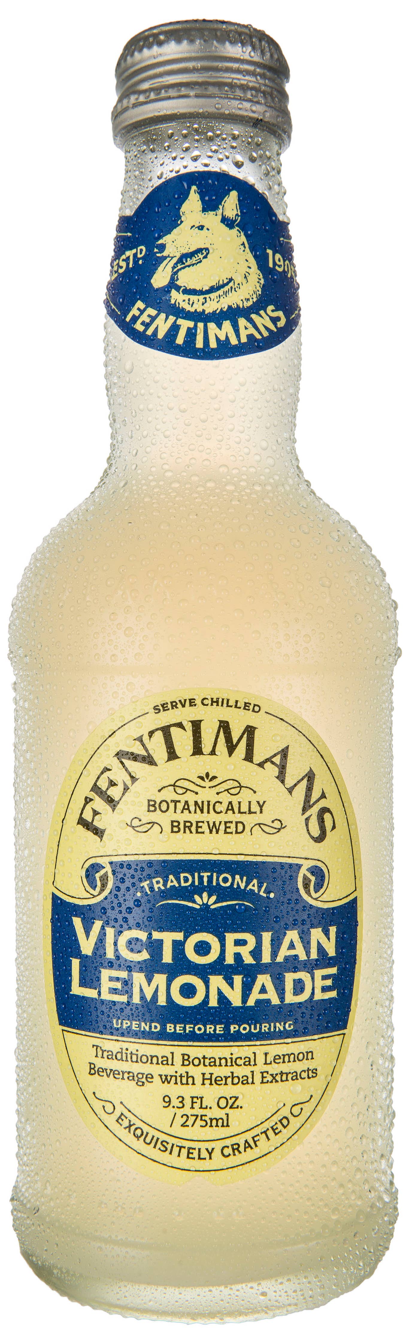 Fentiman's Victorian Lemonade Soda, 9.3oz Glass Bottle 12ct