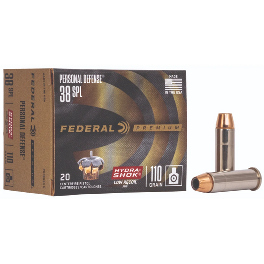 Hydra-shok low recoil 38 spcl
